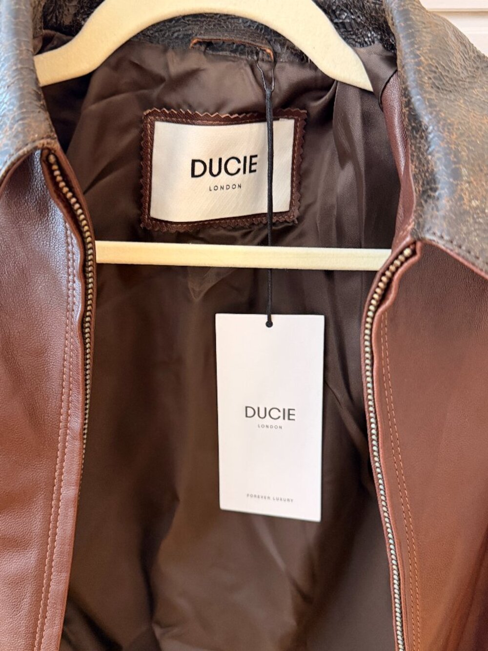 NWT $1300 Ducie Bernadette Leather Jacket - Picture 4 of 7